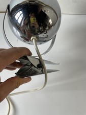 Lampada Space Age Eyeball con Molla, Reggiani, anni 70