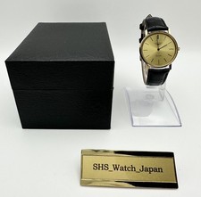 ▶️ [Exc+4 con scatola] Orologio Uomo LONGINES Quarzo Oro Quadrato 33mm dal GIAPPONE