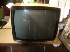 MIVAR Piccola tv colore giallo funzionante Vintage Anni 70