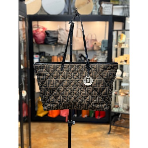 Borsa tote fendi - fendi, marrone/nero