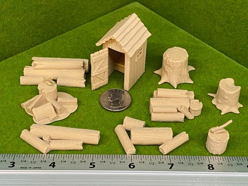 Ceppi tronchi scala set 8 - ceppi, o