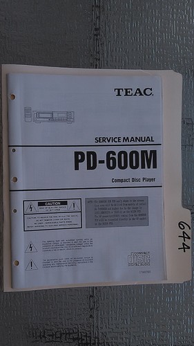 Teac 600m manuale di - pd-600m,