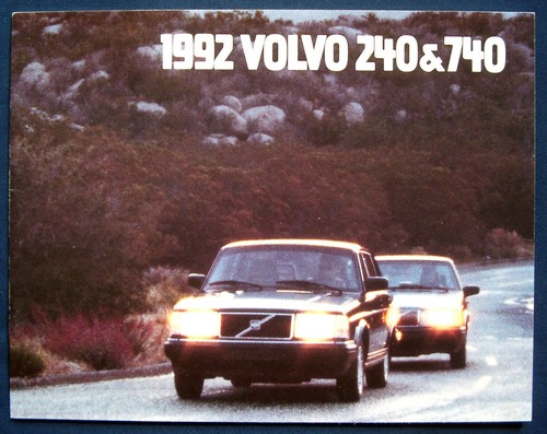 Brochure depliant 1992 volvo - brochure,