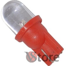 2 LED T10 ROSSO Lampade Luci