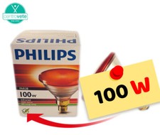 Philips LAMPADA a Infrarossi 100 W → Utile per Riscaldare Cuccioli Suini Rettili