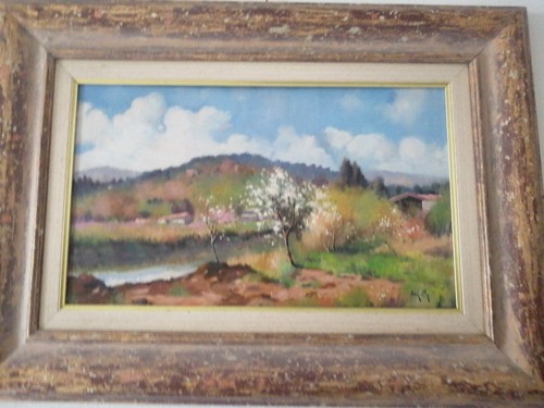 Dipinto colline massarosa - dipinto,