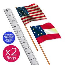 2 X BANDIERE US Civil War Nord