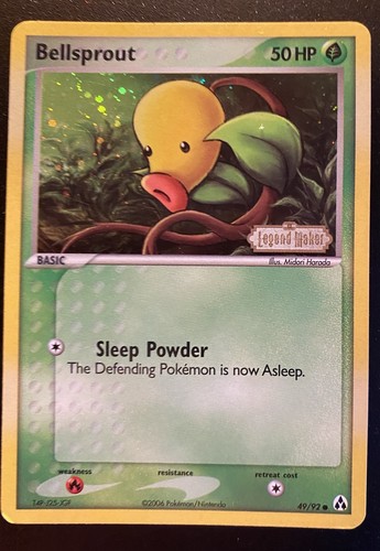 Pokemon card bellsprout holo - card-bellsprout, -holo-