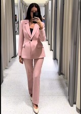 ZARA NUOVO BLAZER DONNA ROSA