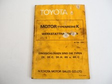Toyota1000 Starlet Corolla Liteace BUV motore 2K 3K 4K manuale officina dal 2/81