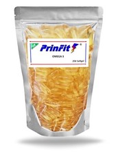 Omega 3 Perle 1000 mg - 250 Softgel EPA DHA Capsule Olio di Pesce - PrinFit