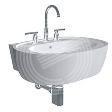 Lavabo 68 con bordino Pozzi