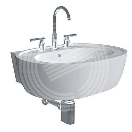 Lavabo con bordino pozzi - 68,