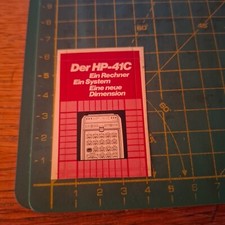 ADESIVO VINTAGE STICKER Kleber der hp-41c calcolatore calcolatrice