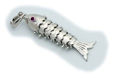 Nuovo Ciondolo Pesce Fritto In