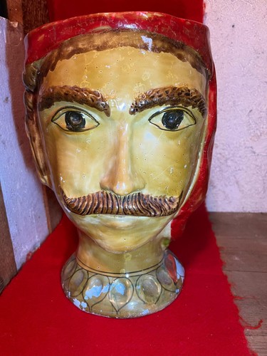 Vaso testa moro - testa, in