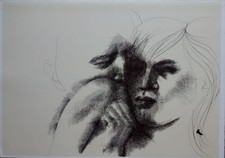 Emilio Greco -Sentimento d'amore  - litografia, 1968