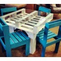 Tavolo legno con pallet - tavolo,