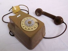 TELEFONO GRIGIO SIEMENS A DISCO DA PARETE SIP - ORIGINALE ANNI 70