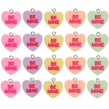  20 Pcs Charm Per Portachiavi Cuore Incantesimo Il Ciondolo Sospensione