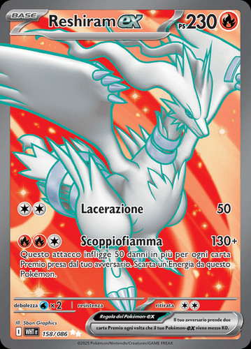 Reshiram 158 086 full art - reshiram,