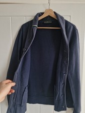 Felpa cardigan Fred Perry blu