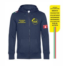 Felpa con cappuccio e zip 112