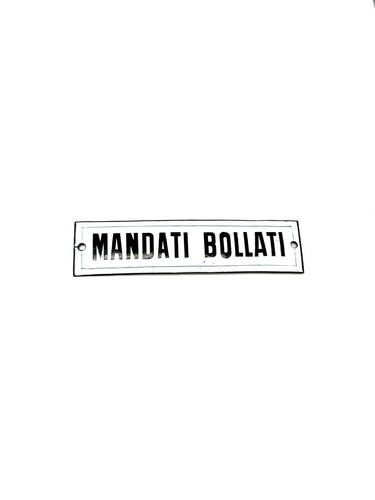Insegna smaltata originale