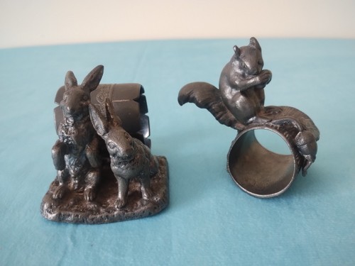 Pair vintage pewter - vintage, (?)