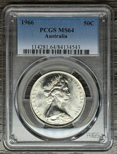 Australia 1966 argento tondo