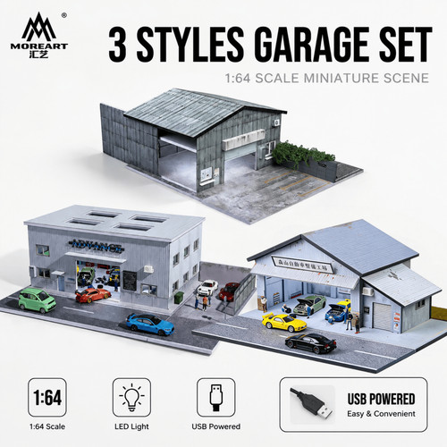 Diorama parcheggio urbano - 1:64,