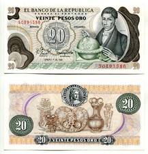 20 Pesos Oro Kolumien 1.1.1981
