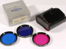 PRL) SET KIT FILTRI MONAMI FILTER FILTRE EXOTICOLOR 49 mm FILTAR FOTOGRAFIA     