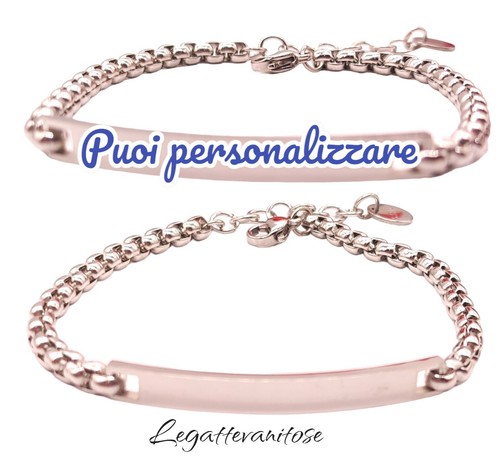 Coppia bracciali acciaio - di,