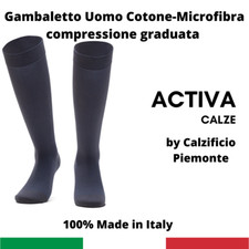 Activa Gambaletto contenitivo uomo cotone compressione graduata forte mmHg 18