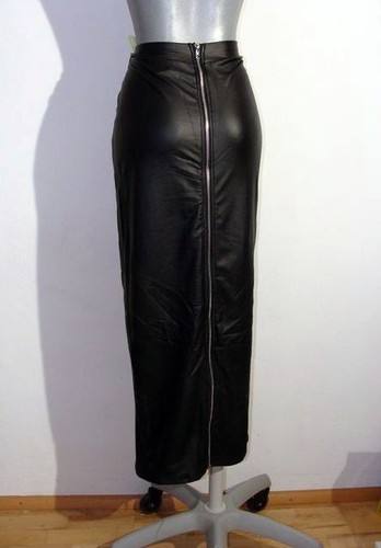 Gonna gobba pelle look - , nero