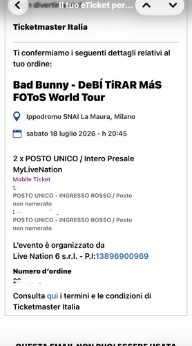 Biglietti concerto bad bunny - concerto,