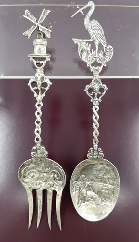 Antico cucchiaio forchetta - antico,