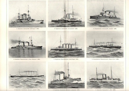 1897 navi guerra vapore - navi,