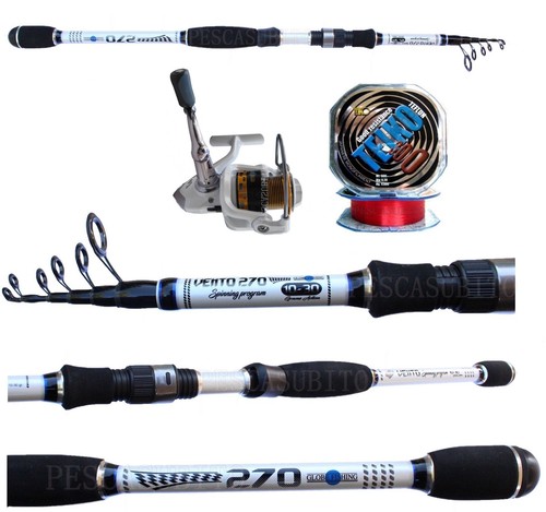 Kit canna pesca - canna, spinning