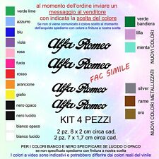 ADESIVI 4 PEZZI SCRITTA ALFA