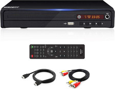 Lettore DVD Compatto Multi-Regione, MP3, Mpeg4, USB, HDMI, AV, CD per Uso Domest
