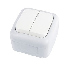 Viko Palmiye Aufputz Feuchtraum Serienschalter weiß IP54