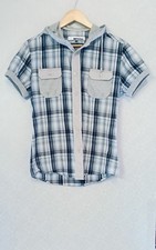 Camicia a quadri con cappuccio