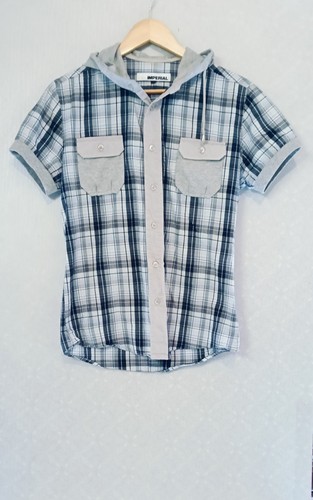 Camicia quadri con cappuccio - camicia,
