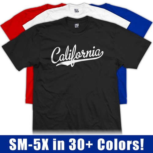 Maglietta california script - california, |