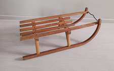 Slittino slitta in legno di tipo Davos Originale, modello Germina