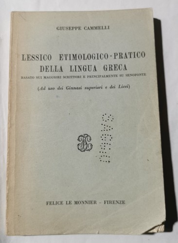 Lessico etimologico pratico - lessico,