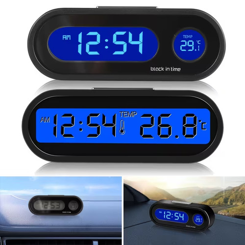 Orologio digitale lcd auto con - digitale,