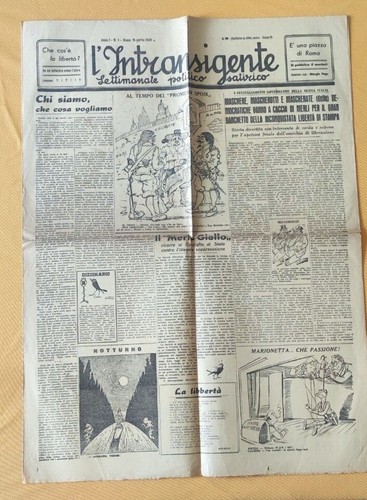Giornale intransigente - giornale, l'intransigente